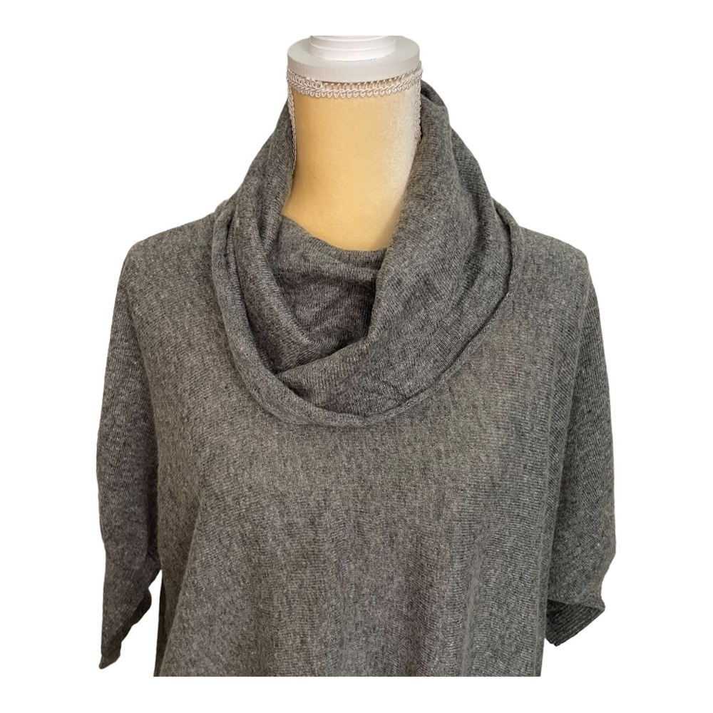 Eastside Westside oversized cowl neck gray sweater XS - Picture 2 of 11
